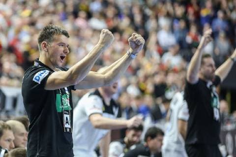 Christian Prokop Germany coach cheered held ball Germany Spain Handball World Cup 2019 Cologne Cologne Copyright: xEIBNER rrzx ep_rrz