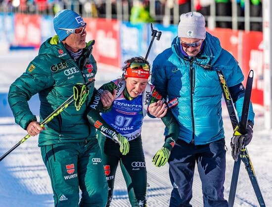 Sport Themen der Woche KW04 Sport Bilder des Tages 24.01.2019, Suedtirol Arena, Antholz, ITA, IBU Weltcup Biathlon, Sprint, Damen, im Bild Laura Dahlmeier (GER) Laura Dahlmeier of Germany during women s Sprint of BMW IBU Biathlon World Cup at the Suedtirol Arena in Antholz, Italy on 2019 01 24. Antholz *** 24 01 2019 South Tyrol Arena Antholz ITA IBU World Cup Biathlon Sprint Ladies in picture Laura Dahlmeier GER Laura Dahlmeier of Germany during women s Sprint of BMW IBU Biathlon World Cup at the South Tyrol Arena in Antholz Italy on 2019 01 24 Antholz  EX_ADE  