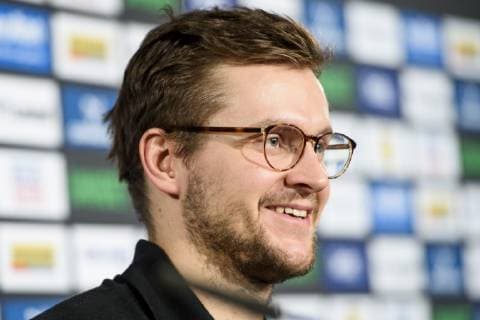 190124 Fabian Böhm of Germany during a press event with the national teams of Germany and Norway on January 24 2019 in Hamburg Photo Ludvig Thunman BILDBYR u0081N kod LT 35583,  Copyright: LUDVIGxTHUNMAN BB190124LT010