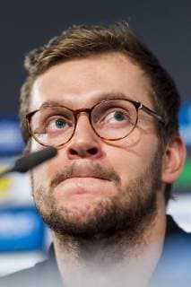 Hamburg Germany 24 January 2019 World Cup 2019 Men Semifinals Germany Press Conference Fabian Böhm Boehm Germany TSV Hannover Hamburg Barclaycard Arena Germany