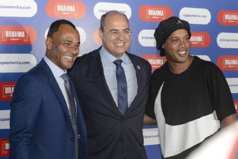 Sport Bilder des Tages Sorteio Copa America RIO DE JANEIRO, RJ - 24.01.2019: SORTEIO COPA AMERICA - Photo during Group draw for the 46th edition of the America& 39;s Mep; 3p; 39;s Soccer Cup, held in the City of Arts in Barra da Tij west side of Rio de Janeiro, RJ. The tournaurnament takes place from June 14 to July 7. The competition will have, besides Rio de Janeiro, four other host cities (Belo Horizonte, Porto Alegre, Salvador and São Paulo). (Photo: Celso Pupo Fotoarena) x1669796x  CelsoxPupo