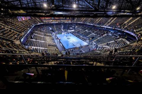 Hamburg Germany 25 January 2019 World Cup 2019 Men Semifinal Germany vs Norway Overview empty Barclaycard Arena Hamburg Barclaycard Arena Germany
