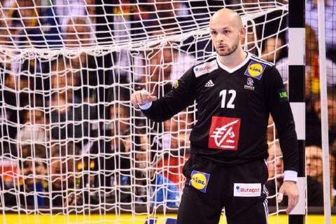 190125 Goalkeeper Vincent Gerard of France during the IHF World Handball Championship match between Denmark and France on January 25 2019 in Hamburg Photo Ludvig Thunman BILDBYR u0081N kod LT 35584,  Copyright: LUDVIGxTHUNMAN BB190125LT009