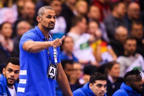 190125 Didier Dinart head coach of France during the IHF World Handball Championship match between Denmark and France on January 25 2019 in Hamburg Photo Ludvig Thunman BILDBYR u0081N kod LT 35584,  Copyright: LUDVIGxTHUNMAN BB190125LT013