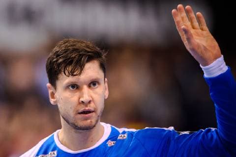 190125 Goalkeeper Niklas Landin of Denmark during the IHF World Handball Championship match between Denmark and France on January 25 2019 in Hamburg Photo Ludvig Thunman BILDBYR u0081N kod LT 35584,  Copyright: LUDVIGxTHUNMAN BB190125LT016