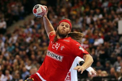 Mikkel Hansen action upper body upper body sport handball world championship world championship men semifinal season 2018 2019 25 01 2019 Denmark DEN vs France FRA