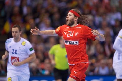 Handball Hamburg 25 01 2019 World Championships 2019 Mens World Championships Semifinals Denmark DAN vs France FRA HANSEN Mikkel Denmark No 24