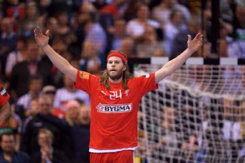 Handball Hamburg 25 01 2019 World Championships 2019 Mens World Championships Semifinals Denmark DAN vs France FRA HANSEN Mikkel Denmark No 24