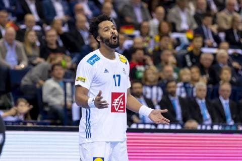 Timothey N Guessan No 17 France is dejected depressed disappointed Denmark vs. France Semifinal Handball IHF Handball World Championship 25 01 19 Hamburg Hamburg Germany Barclaycard Arena Copyright: xAgentur54Gradx xFelixxKoenigx