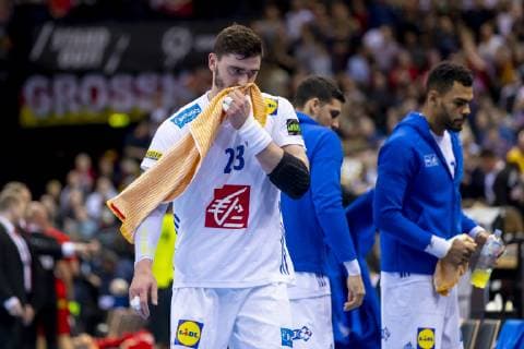 Ludovic Fabregas No 23 France is depressed depressed disappointed Denmark vs. France Semifinal Handball IHF Handball World Championship 25 01 19 Hamburg Hamburg Germany Barclaycard Arena Copyright: xAgentur54Gradx xFelixxKoenigx