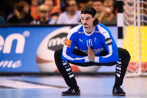 190125 Goalkeeper Jannick Green of Denmark during the IHF World Handball Championship match between Denmark and France on January 25 2019 in Hamburg Photo Ludvig Thunman BILDBYR u0081N kod LT 35584,  Copyright: LUDVIGxTHUNMAN BB190125LT021