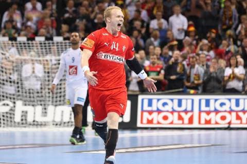 26th Mens Handball World Championship Denmark vs France 25 01 19 Cheers after victory Anders Zachariassen Denmark 14 xmmkx