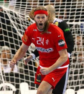 Mikkel Hansen joy emotion cheering cheering jubilation after goal sport handball world championship world championship men semifinal season 2018 2019 25 01 2019 Denmark DEN vs France FRA
