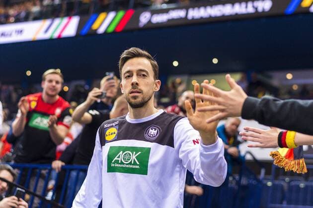 Hamburg Germany 25 January 2019 World Cup 2019 Men Semifinal Germany vs Norway Patrick Groetzki Germany Rhein Neckar Loewen Hamburg Barclaycard Arena Germany