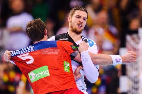 190125 Sander Sagosen of Norway during the IHF World Handball Championship match between Germany and Norway on January 25 2019 in Hamburg Photo Ludvig Thunman BILDBYR u0081N kod LT 35585,  Copyright: LUDVIGxTHUNMAN BB190125LT057