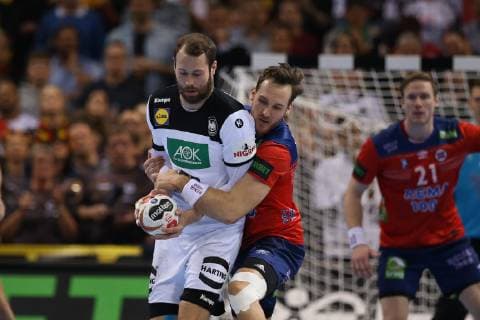 26th Mens Handball World Championship Germany vs Norway 25 01 19 Steffen Faeth Germany 23 vs Christian O Sullivan Norway 24 xmmkx