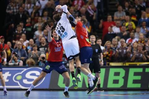 26th Mens Handball World Championship Germany vs Norway 25 01 19 Steffen Faeth Germany 23 in attack xmmkx