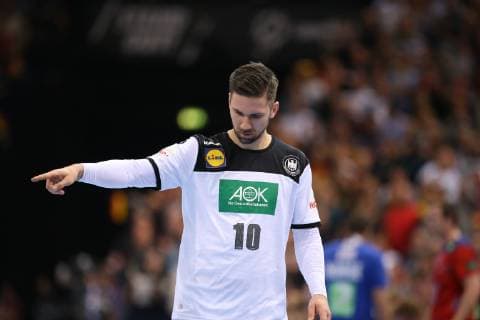 26th Mens Handball World Championship Germany vs Norway 25 01 19 Fabian Wiede Germany 10 shows a move xmmkx
