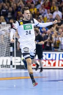 Patrick Groetzki No 24 Germany is happy about a goal Germany vs Norway Semifinal Handball IHF Handball World Championship 25 01 19 Hamburg Hamburg Germany Barclaycard Arena Copyright: xAgentur54Gradx xFelixxKoenigx