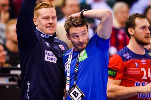 190125 Christian Berge head coach of Norway during the IHF World Handball Championship match between Germany and Norway on January 25 2019 in Hamburg Photo Ludvig Thunman BILDBYR u0081N kod LT 35585,  Copyright: LUDVIGxTHUNMAN BB190125LT071