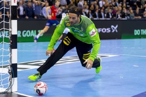 Goalkeeper Silvio Heinevetter No 12 Germany Germany vs Norway Semifinal Handball IHF Handball World Championship 25 01 19 Hamburg Hamburg Germany Barclaycard Arena Copyright: xAgentur54Gradx xFelixxKoenigx