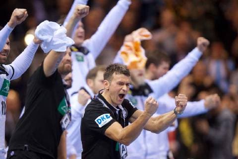 Handball Hamburg 25 01 2019 World Championship 2019 Mens World Championship Germany Semifinals GER Norway NOR Christian Prokop Germany Coach Jubel