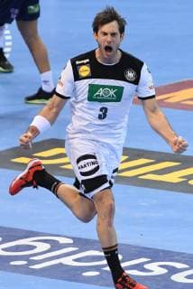 GER IHF WM 2019 Germany GER vs Norway NOR 25 01 2019 GER IHF WM 2019 Germany GER vs Norway NOR in picture Uwe Gensheimer GER 03 cheers nordphoto xWitke nph00002