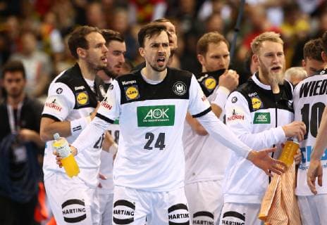 Patrick Groetzki Matthias Musche disappoints disappointment sport handball world championship mens semi-final season 2018 2019 2019 25 01 2019 Germany GER DHB vs Norway NOR