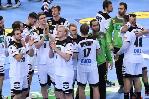 GER IHF WM 2019 Germany GER vs. Norway NOR 25 01 2019 GER IHF WM 2019 Germany GER vs. Norway NOR in picture the German team is hanging their heads after the defeat nordphoto xWitke nph00002