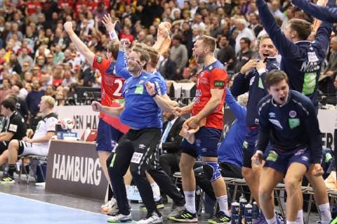 26th Mens Handball World Championship Germany vs Norway 25 01 19 Cheers after victory ^ xmmkx