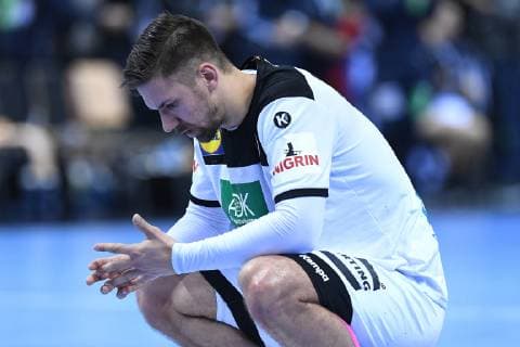 Handball World Cup semi-final Germany Norway on 25 01 2019 at the Barclaycard Arena in Hamburg Fabian Wiede Germany disappointed xRx