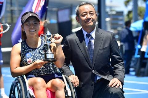 Australian Open - Yui Kamiji - Japon TENNIS : Australian Open - Melbourne - 26 01 2019 chryslenecaillaud panoramic 