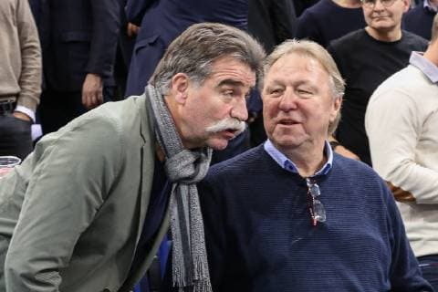 Celebrities on the tribune Heiner Brand and Horst Hrubesch Germany Norway Handball WM 2019 Hamburg Copyright: xEIBNER rrzx ep_rrz