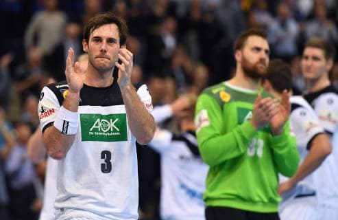 Uwe Gensheimer Germany and Andreas Wolff TW Germany disappointed the fans to Germany Norway Germany Norway IHF Handball World Championship 2019 Handball World Championship 2019 Men Men Men Handball men Handball Germany Germany Semifinals Match 1 half final Hamburg 25 1 2019