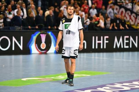 Fabian Böhm Germany is disappointed alone in the field Germany Norway Norway IHF Handball World Championship 2019 Handball World Championship 2019 Men Men Men Men Handball Germany Germany Germany Semifinal Match 1 half final Hamburg 25 1 2019