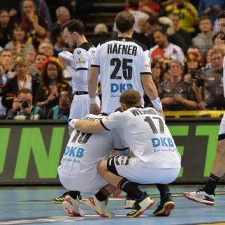 Handball Men World Championship 2019 in Germany and Denmark 2 Semifinals Germany Norway Disappointment after final whistle Fabian Wiede Nr 10 Germany Steffen Weinhold Nr 17 Germany Kai Häfner Nr 25 Germany 25 01 19 Copyright: xMichaelxHundtx xMatthiasxKochx