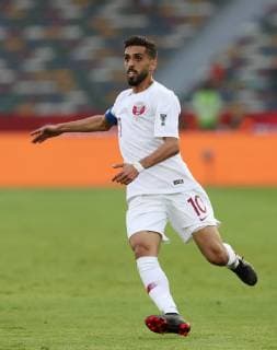 Hasan Al Haydos (QAT), JANUARY 25, 2019 - Football Soccer : AFC Asian Cup UAE 2019, Round of 8 match between South Korea 0-1 Qatar at Zayed Sports City Stadium in Abu Dhabi, United Arab Emirates. NOxTHIRDxPARTYxSALES.  (95789086)