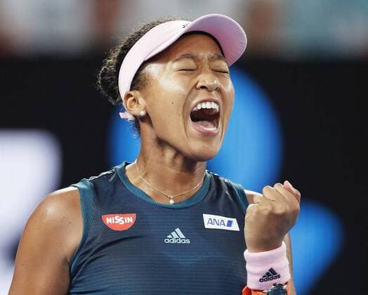 Sport Themen der Woche KW04 Sport Bilder des Tages Tennis: Australian Open women s final Naomi Osaka of Japan reacts after winning a point against Petra Kvitova of the Czech Republic during the women s final of the Australian Open tennis tournament in Melbourne on Jan. 26, 2019. 