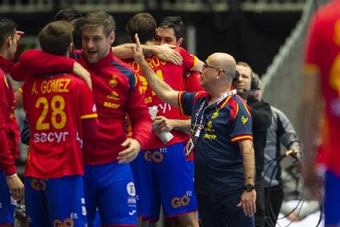Coach Jordi Ribera Romans of Spain after the men s IHF Handball World Championship placement match 7 8 between Spain and Egypt in Herning Denmark Saturday Jan 26 2019 Herning Denmark,  Copyright: BoxAmstrup BoxAmstrupx COP105 spdk20190126-190134-L