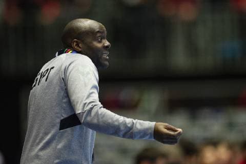 Coach David Davis of Egypt during the men s IHF Handball World Championship placement match 7 8 between Spain and Egypt in Herning Denmark Saturday Jan 26 2019 Herning Denmark,  Copyright: BoxAmstrup BoxAmstrupx COP105 spdk20190126-190532-L