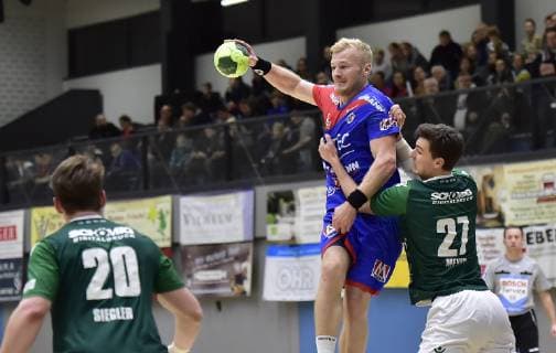 26 01 2019 Handball Season 2018 2019 Test match Friendly match HC Erlangen HCE Rimpar Wolves OGo Andreas Schröder 71 HC Erlangen Philipp Meyer 27 DJK Rimpar Wolves