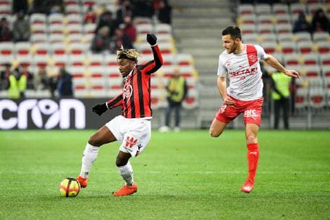 07 ALLAN SAINT MAXIMIN (NICE) FOOTBALL : Nice vs Nimes - Ligue 1 Conforama - 26 01 2019 FEP Panoramic 