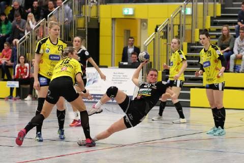 Louisa de Bellis VfL Waiblingen at the goal GER 2 League Women HC Roedertal VfL Waiblingen 26 01 2019 Grosssalza Copyright: xEIBNER Skomudekx EP_eer