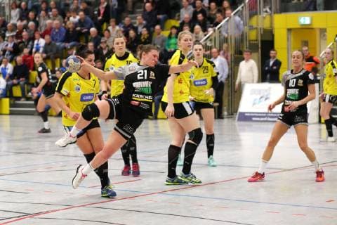 Louisa de Bellis VfL Waiblingen at goal throw GER 2 League Women HC Roedertal VfL Waiblingen 26 01 2019 Grosssalza Copyright: xEIBNER Skomudekx EP_eer