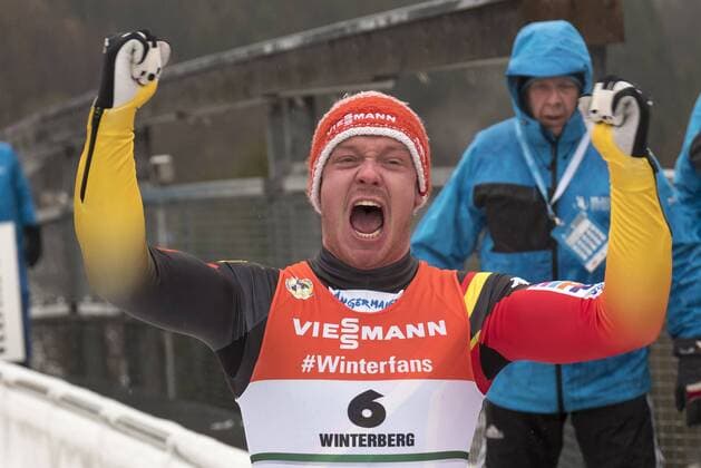 Sport Themen der Woche KW04 Sport Bilder des Tages Felix LOCH GER Sieger FIL Rodel WM in Winterberg, Deutschland am 27.01.2019 *** Felix LOCH GER Winner FIL Rodel WM in Winterberg Germany on 27 01 2019