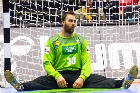 190127 Goalkeeper Andreas Wolff of Germany looks dejected during the IHF World Handball Championship bronze medal game between Germany and France on January 27 2019 in Herning Photo Ludvig Thunman BILDBYR u0081N kod LT 35587,  Copyright: LUDVIGxTHUNMAN BB190127LT016