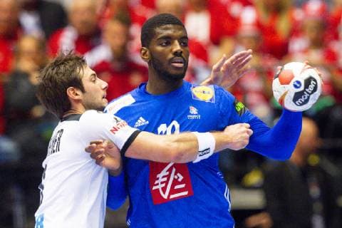 190127 Dika Mem of France during the IHF World Handball Championship bronze medal game between Germany and France on January 27 2019 in Herning Photo Ludvig Thunman BILDBYR u0081N kod LT 35587,  Copyright: LUDVIGxTHUNMAN BB190127LT020