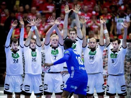 Germany during the men s IHF Handball World Championship bronze medal match between Germany France in Herning Denmark on Sunday Jan 27 2019 Herning Denmark,  Copyright: Scanpix LiselottexSabroex COP101 spdk20190127-152729-L