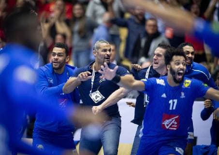 Head coach Didier Dinart just after the men s IHF Handball World Championship bronze medal match between Germany France in Herning Denmark on Sunday Jan 27 2019 Herning Denmark,  Copyright: Scanpix LiselottexSabroex COP101 spdk20190127-161245-L