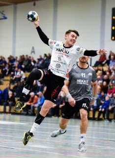 27 01 2019 xpsx Handball 3 League HSG Hanau SG Nussloch v l Jan Eric Ritter Hanau Hanau Hessen Germany DEU
